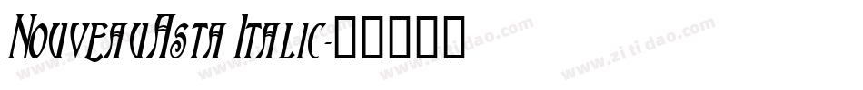 NouveauAsta Italic字体转换
